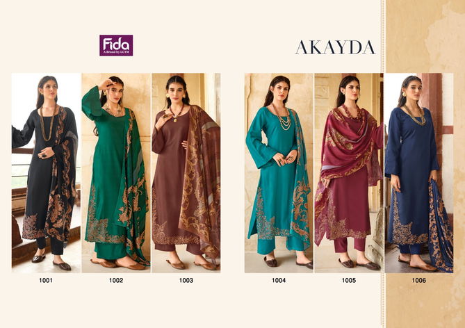 Akayda By Fida Embroidery Cotton Dress Material Wholesale Market In Surat
